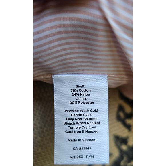 Talbots Pink Peach 2 Button Blazer, Gorgeous Stitching Detailed, New, Sz 8 - Picture 6 of 9